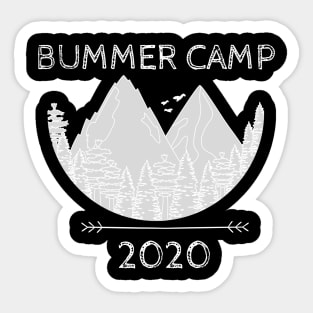 Bummer Camp 2020 Summer Camp Mask Sweatshirt Sticker